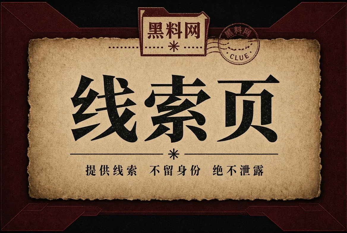公开资料线索注意事项主题视觉
