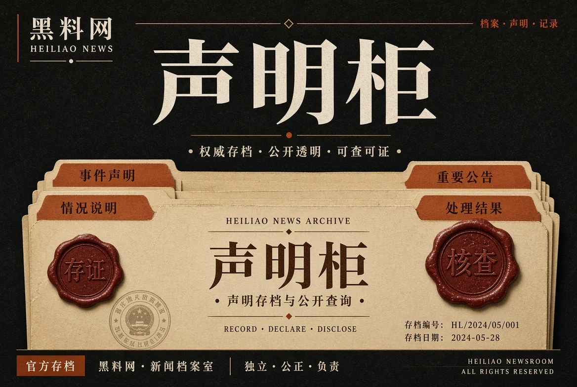声明柜公开说明主题视觉